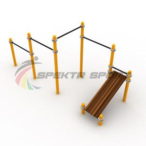 Купить Каскад турников со скамьей для пресса Воркаут SP WRK-12_76mm в Старице 