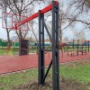 Купить Стойка баскетбольная уличная с защитой, щитом из оргстекла, аморт. кольцом и сеткой, вынос 225 см в Старице 